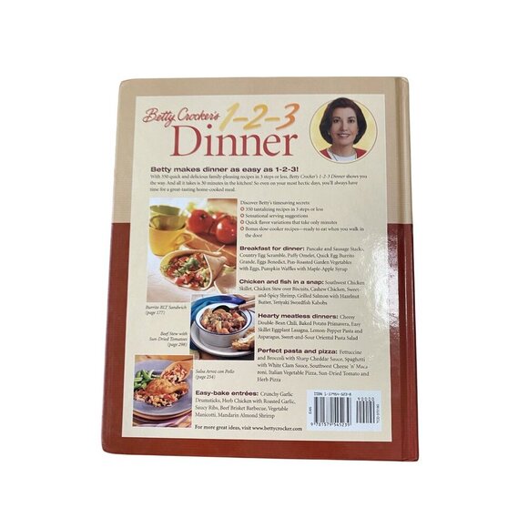 Betty Crockers 1-2-3 Dinner Cookbook: 350 Quick & Delicious Supper Solutions Har - Picture 2 of 9